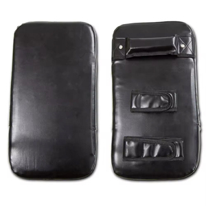 Customized MMA Thai Kick Pads Premium Black Curved Strike <b>Shield</b> for Professional Gyms - Product Image 1