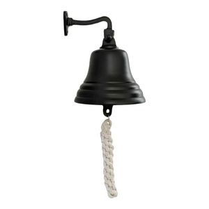 Campana de ancla marina tradicional fundida en arena con acabado de recubrimiento en polvo para decoración, para colgar en la pared, para uso como campana de llamada. - Product Image 6