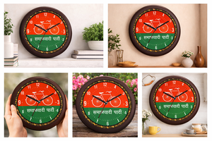 <b>LED</b> Personalized Printing Graduation-Themed Political Leader Wall <b>Clock</b> with Glowing Portrait Design - Product Image 2