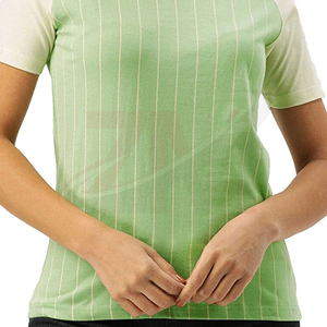 T-shirt en coton uni pour femme, coupe classique, tissu respirant et doux, décontracté, pour l'été, usage quotidien, basique, confort minimal, mode - Product Image 2