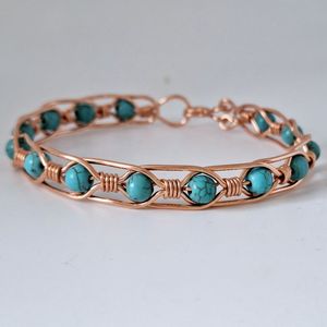 Luxury Handmade <b>Copper</b> <b>Bracelet</b> With Elegant Textured Surface For Men Women Premium Jewelry Collection - Product Image 6