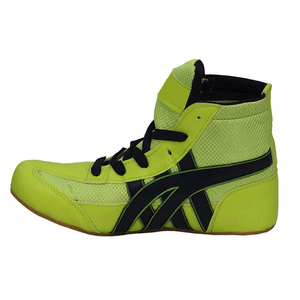 Custom Leather Boxing <b>Shoes</b> Lace Up High Top Breathable Training Footwear - Product Image 4