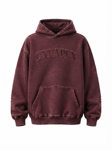 <b>Men's</b> <b>Burgundy</b> <b>Hoodie</b> Sweatpants Tracksuit Set One Apex Streetwear Two Piece Matching Jogger Outfit Casual Fashion - Product Image 3