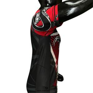 Rashguard Mawra Death Fight avec logo personnalisé, t-shirt de compression UPF50+, tissu extensible respirant, vêtements de sport unisexes, entraînement MMA - Product Image 6