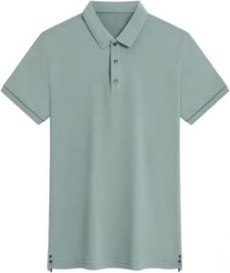 Camisa Polo de Trabajo para Hombre, de Polialgodón, Antiarrugas, con Bordado Personalizado, Precio Directo de Fábrica - Product Image 4