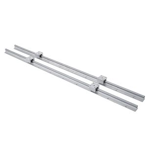 2 Guide Lineari SBR12 da 1000mm con 4 Blocchi di Cuscinetti Quadrati per Macchine CNC - Guide Lineari - Product Image 1