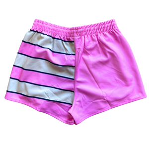 Custom Split Design Athletic Shorts Men Women Color Block Striped Gym Shorts Quick Dry <b>Running</b> Sports Shorts Wholesale - Product Image 2