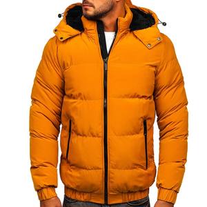 2026 Custom New Design Quilted Men Puffer <b>Jacket</b> Windproof Breathable Winter <b>Thick</b> Stand Collar Logo Front Unisex - Product Image 3