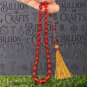 Handmade <b>Resin</b> Tasbih 33 Beads Misbaha Prayer Beads Islamic Rosary Muslim Dhikr Zikr Religious Gift - Product Image 1