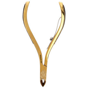 Control total de buena calidad, pinzas para cutículas, pinzas para cutículas, Serie Dorada, pinzas para cutículas, instrumentos de belleza de titanio - Product Image 4