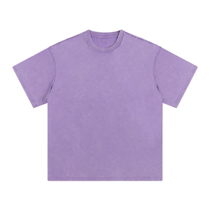 Camiseta Oversize de Algodón 100% con Efecto Ácido y Desgastado Estilo Vintage para Hombre, Negra, Personalizada, Estilo Urbano, de Gran Gramaje (230 gramos), Venta al por Mayor - Product Image 3