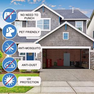 Tenda per Porta del Garage 7*16ft in PVC Trasparente, Isolante per Basse Temperature, Antivento, Antipolvere e Antiinsetti - Product Image 4