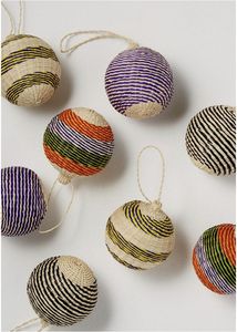 Premium Natural Rattan Christmas Ball Ornament Handwoven Decorative Hanging Holiday <b>Tree</b> <b>Decoration</b> for Festive Home Decor - Product Image 5