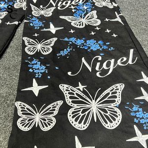 Jeans en denim à jambe large 100% coton biologique, entièrement brodés et personnalisables, taille haute, style streetwear vintage, avec service OEM ODM - Product Image 4