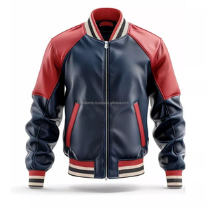 Veste en cuir véritable pour hommes Outwear Premium Cow Hide Biker Classic Fit Varsity Style Meilleure qualité Couture Manches longues - Product Image 1