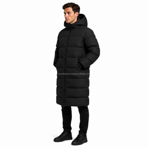Men <b>Full</b> <b>Length</b> Puffer <b>Coat</b> Winter Jacket Thick Padding Windproof <b>Waterproof</b> Parka Casual Outdoor Wear Wholesale Supply - Product Image 3
