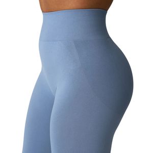 Wholesale Custom Women Soft Stretch Yoga <b>Leggings</b> OEM ODM High Waist Slim Fit Fitness Pants <b>Seamless</b> Activewear Manufacturer - Product Image 4