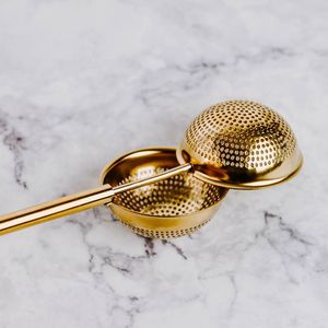 Infuseur à thé en cuivre et laiton, avec support en maille, excellente qualité, prix abordable - Product Image 3
