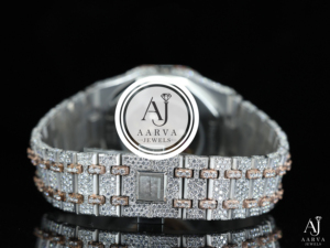 Reloj Mecánico con Incrustaciones de Diamantes, Reloj de Pulsera de Lujo, Bisel de Cristal, Brazalete de Acero Inoxidable de 20 mm, para Regalo y Fiesta - Product Image 3