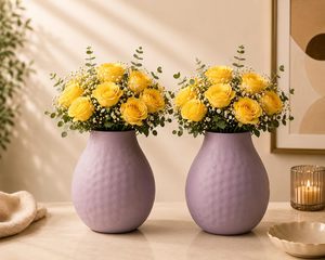 Vase en métal martelé de qualité supérieure, couleur violette, idéal pour la décoration intérieure et les événements, à vendre - Product Image 4