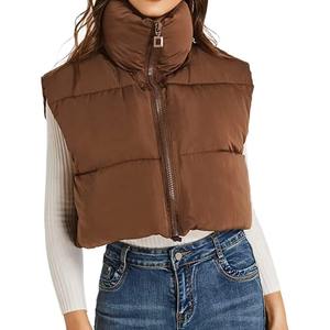 Chaqueta Corta Acolchada para Mujer, Chaqueta de Invierno Cálida y Resistente al Viento, Chaqueta Corta Tipo Parka, Chaqueta Acolchada de Piel de Oveja Hecha a Medida, Forro de Viscosa Transpirable - Product Image 1