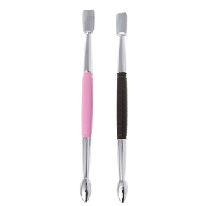 Herramientas de Manicura de Doble Uso, Empujador de Cutículas de Acero Inoxidable, Cuchara para Cutículas, Cuidado de Manos y Pies, Limpiador de Cutículas - Product Image 1