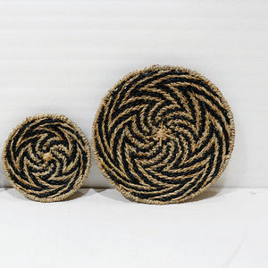 Handmade Seagrass Woven Spiral <b>Boho</b> <b>Wall</b> <b>Hanging</b> Decor Set For Home & Resort - Product Image 6