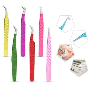 Pinzas de volumen de pestañas de estilo ruso de acero japonés de alta precisión Multipunta para uso sin esfuerzo y sin fatiga - Product Image 4