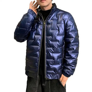 Men's Winter Casual Puffer <b>Jacket</b> Waterproof Breathable Long-Sleeved Windproof Embroidered Customizable High Quality Wholesale - Product Image 4