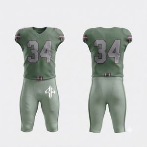 Uniforme de Fútbol Americano Premium para Hombre, Jersey sin Mangas con Cuello en V, Sublimado, Impreso, 100% Poliéster, Material de Alta Calidad - Product Image 1