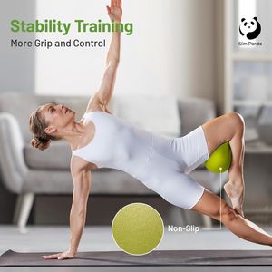 Ballon de Pilates anti-éclatement de 9 pouces, petit ballon de yoga pour l'entraînement de stabilité, renforcement du tronc et outil d'exercice de physiothérapie - Product Image 4