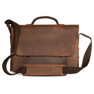 Porte-documents en cuir véritable pour hommes et femmes, beige, grande capacité, sac pour ordinateur portable robuste, sac à main de créateur, logo personnalisé OEM - Product Image 6