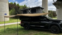 Auvent de camion robuste avec tente de camping anti-neige pour Toyota Tacoma, benne de 5 pieds, Oxford 600D