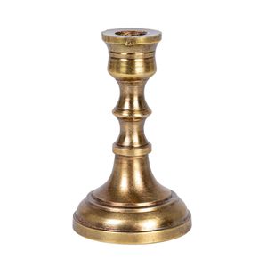 Lot de 2 bougeoirs dorés modernes pour bougies coniques – Ensemble décoratif au design contemporain et éclatant - Product Image 5