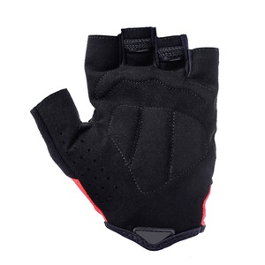 Half Finger Cycling <b>Gloves</b> <b>Black</b> Red Breathable <b>Mesh</b> Adjustable Wrist Strap Unisex Summer Fitness <b>Gloves</b> - Product Image 5