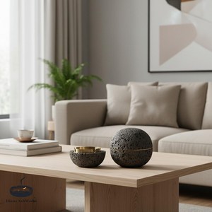ที่เขี่ยบุหรี่โลหะดีไซน์เนอร์พร้อมพื้นผิวทนความร้อน - Product Image 1