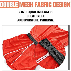 Shorts en maille pour hommes de haute qualité, best-seller, 100% polyester, séchage rapide, pour l'entraînement et usage décontracté, taille mi-haute, offre spéciale - Product Image 4
