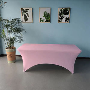 Mantel elástico de Spandex de punto duradero, Rectangular teñido liso, equipado para bodas, banquetes, uso doméstico, espacio al aire libre - Product Image 6