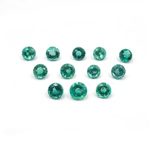 Natural Zambia Emerald Round faceted Loose Gemstone Lot 3-7 MM IGI Certified for Handmade Jewelry Making - Product Image 5
