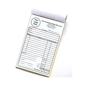 Libro de Facturas Personalizado con Logotipo de Empresa, Impresión de Alta Calidad, para Venta al por Mayor, Minorista y de Oficina, Disponible para la Venta - Product Image 1