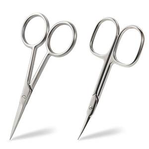 Durable & Accurate <b>Nail</b> Trimmers for Complete Salon Beauty Care <b>Kits</b> Curved Stainless Steel Manicure Scissors with Steel Handles - Product Image 1