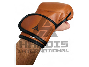 Nouveaux gants de MMA personnalisés, logo personnalisé, qualité professionnelle, cuir, demi-doigts respirants, gants de MMA sur mesure - Product Image 2