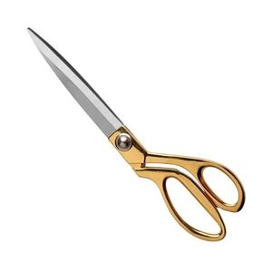 Ciseaux de tailleur industriels en acier inoxydable plaqué or, cisailles de coupe de tissu robustes, outils de couture professionnels - Product Image 2