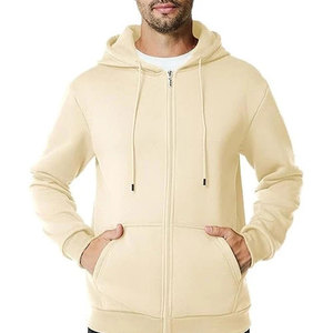Premium Quality Winter Solid Full Zip up Hoodies with Cotton/Fleece Fabric Durable & Soft <b>for</b> Daily Outdoor Use - Product Image 1