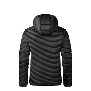 2025 hommes classique vêtements d'extérieur décontractés chaud Parka épais à capuche fermeture à glissière coupe-vent col montant veste pour l'automne haute rue - Product Image 6