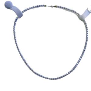 Collier de perles d'eau douce haut de gamme de 3 à 4 mm avec une aurora presque parfaite et une chaîne de queue Chopin sans défaut en argent S925 - Product Image 5