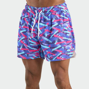 Pantalones Cortos de Playa para Hombre 2026 de Secado Rápido y Transpirables, Shorts de Natación y Surf, de Malla, Lisos, a Rayas, Uniformes Deportivos - Product Image 6