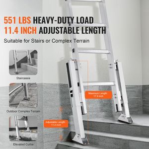 Stabilizzatore per Scala a Sbalzo in Acciaio a Sgancio Rapido, Lunghezza di Espansione 11,4 Pollici, Facile da Usare - Product Image 2