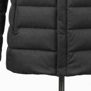 Women's <b>Quilted</b> Jacket Solid Color Hooded Full Sleeve Zipper Closure Winter Warm Polyester <b>Wadding</b> Regular Length - Product Image 6