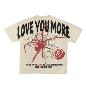 T-shirts d'été personnalisés pour hommes style Hip-Hop, coupe oversize, écologiques, à manches courtes, imprimés sérigraphiés, 100% coton peigné tricoté - Product Image 6